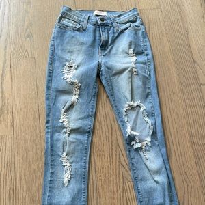Vibrant. Size 1 W24. Blue Jeans.